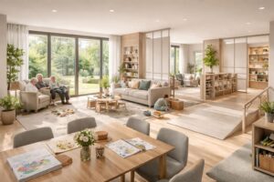 découvrez comment les aménagements multigénérationnels optimisent les espaces partagés pour favoriser la convivialité et le confort dans un habitat familial.