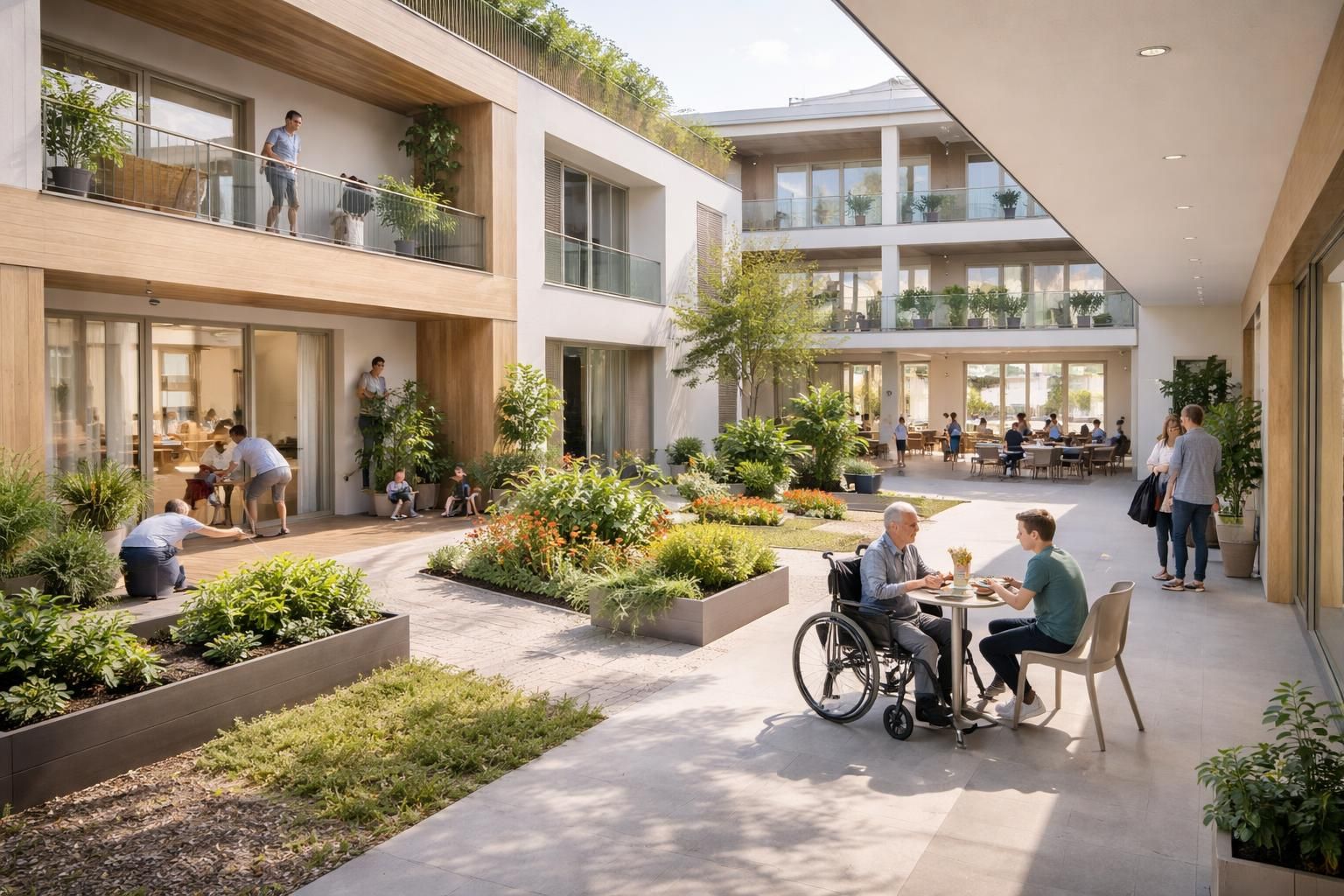 découvrez comment concevoir un habitat multigénérationnel alliant appartements séparés, espaces communs conviviaux et accessibilité pmr pour un cadre de vie inclusif et fonctionnel.