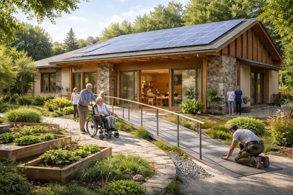 construisez votre habitat multigénérationnel avec des artisans spécialisés en accessibilité pmr et en matériaux écologiques pour un logement durable et adapté à tous.